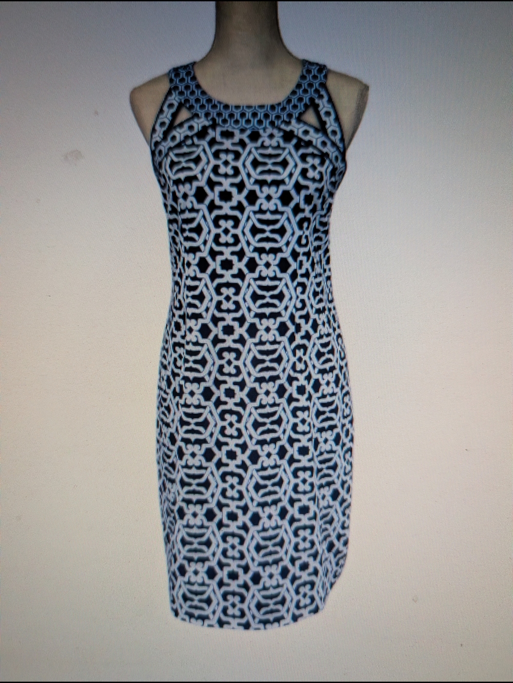 Gretchen Scott Deaigns Isosceles Rio Blues Strappy Dress
